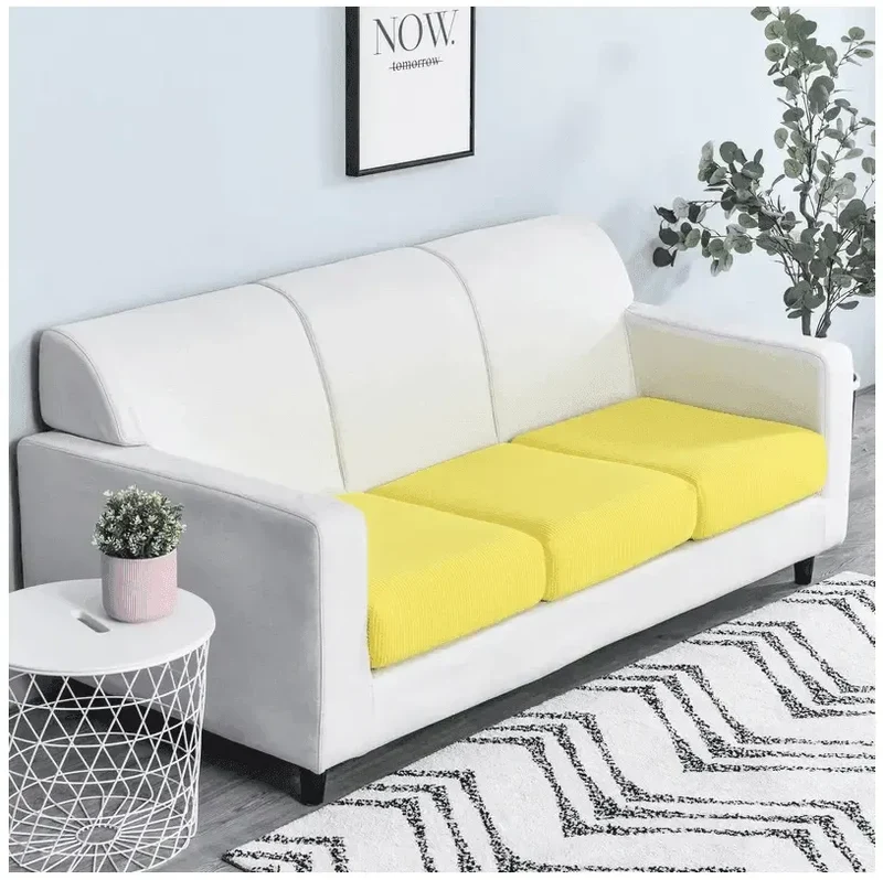 Housse de Coussin D'assise & Dossier - Jaune