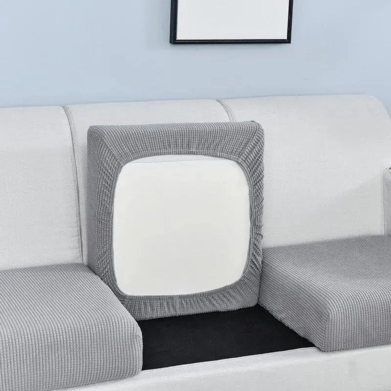 Housse Coussin D'assise & Dossier - Gris Clair