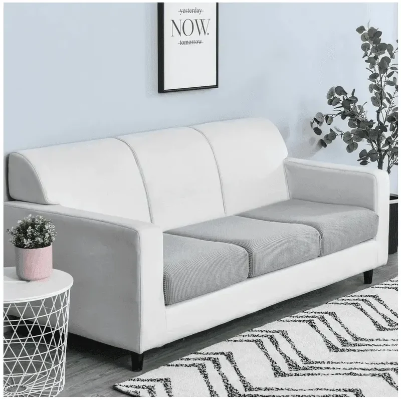 Housse Coussin D'assise & Dossier - Gris Clair