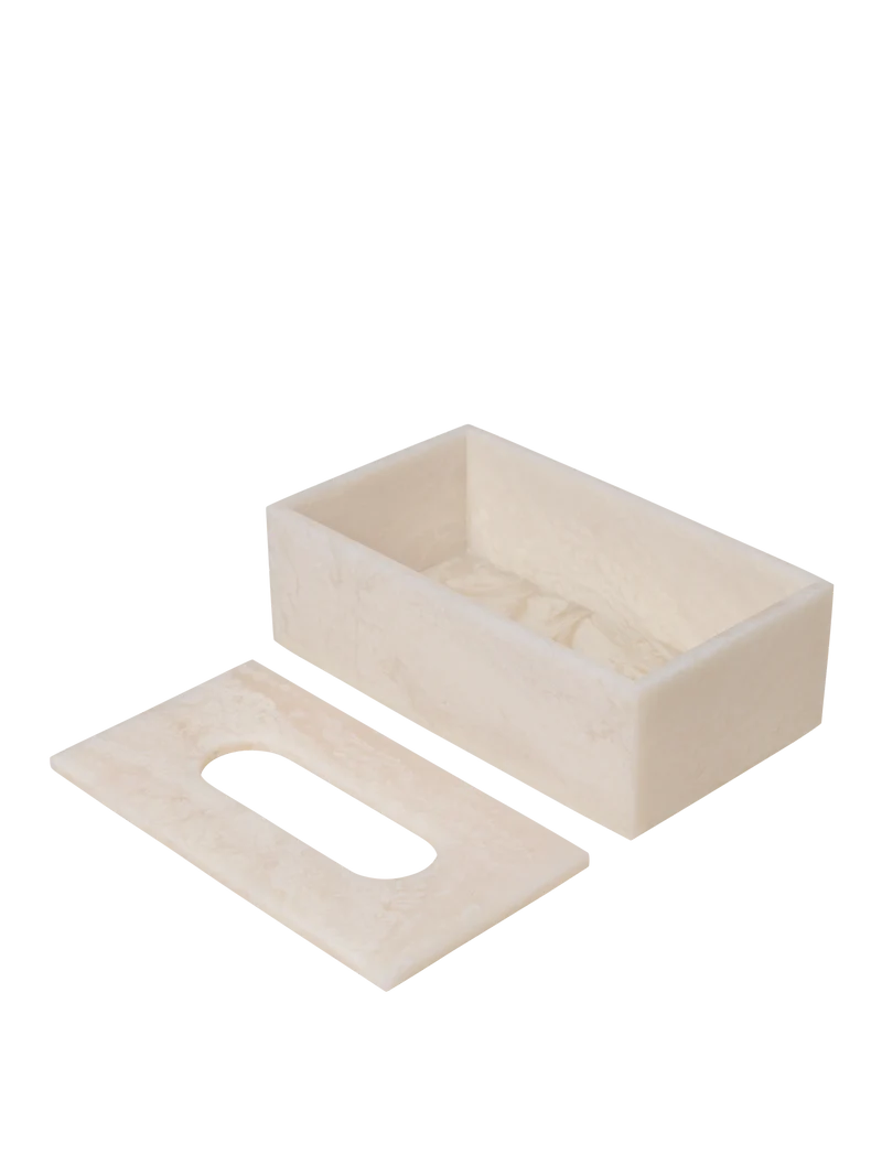 Mist Tissue Box - Pearl
