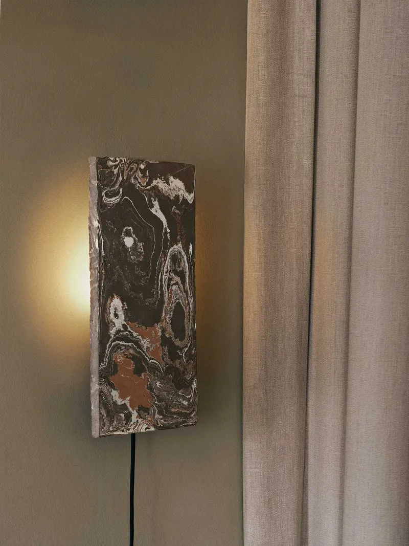 Argilla Wall Lamp - Rectangular - Marble Mocha