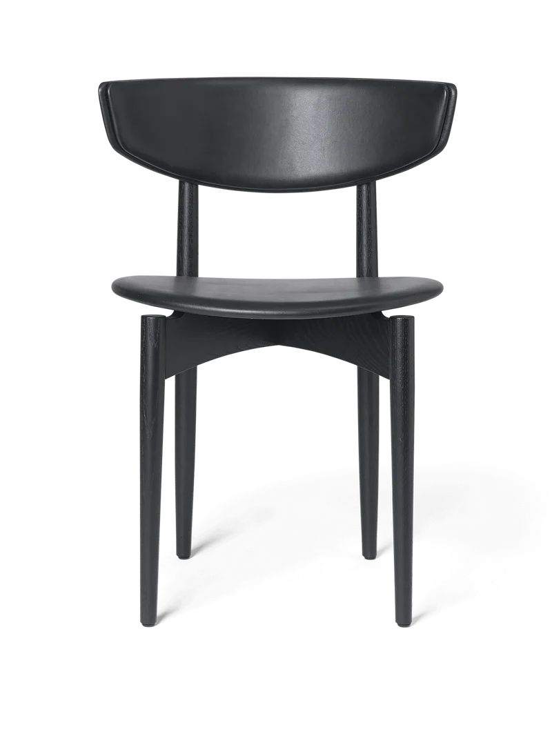Herman Dining Chair - Upholstered - Vegea - Black Ash/Black