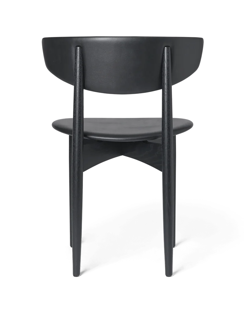 Herman Dining Chair - Upholstered - Vegea - Black Ash/Black