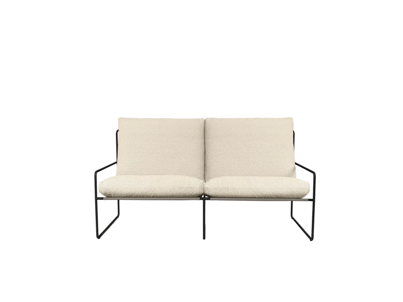 Desert 2-seater - Black - Pure Bouclé - Off-White