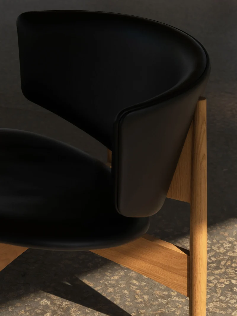 Herman Lounge Chair - Wood - Vegea - Natural Oak/Black