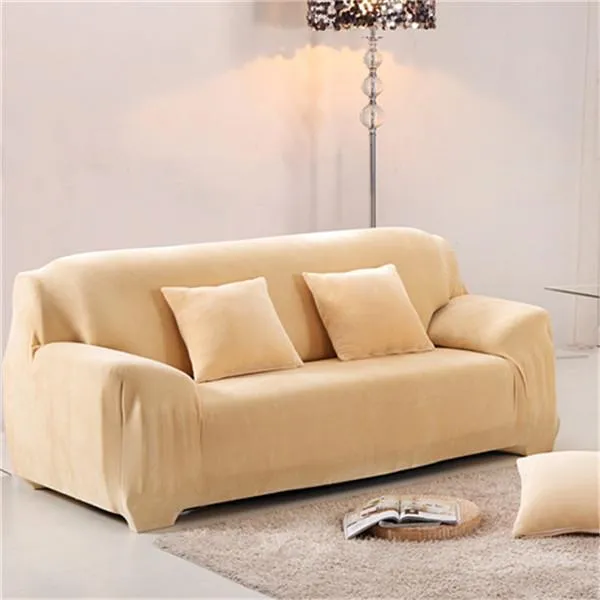 Housse de Canapé Velours Beige