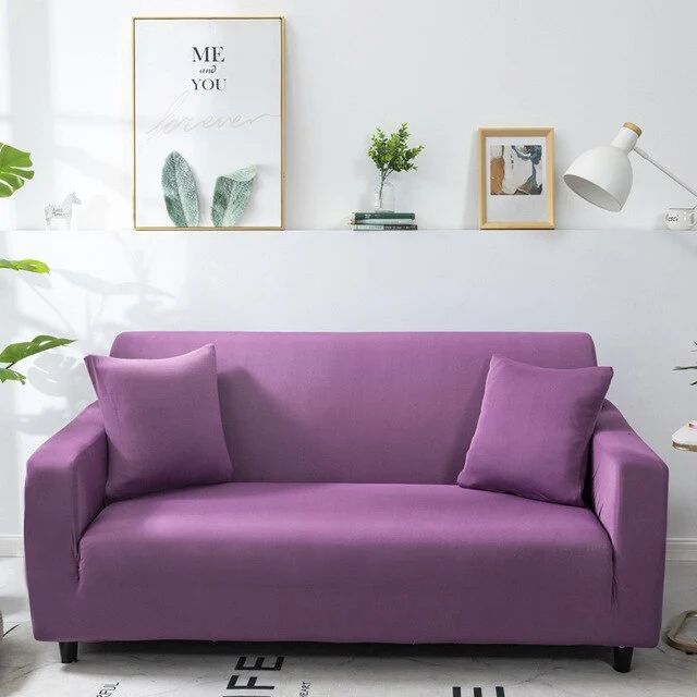 Housse de Canapé Mauve