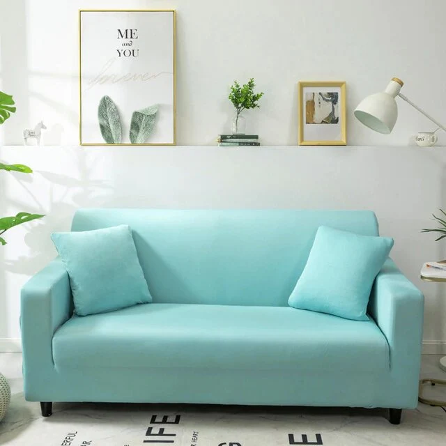 Housse de Canapé Bleu Clair