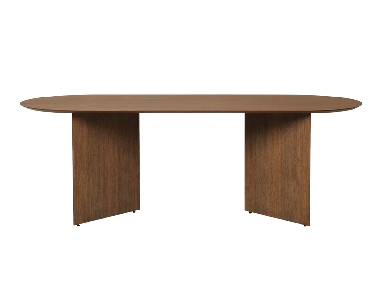 Mingle Table Top - Oval - 220 x 90 - Walnut Veneer