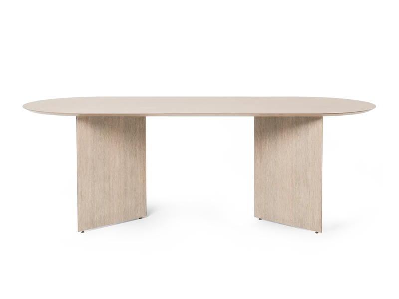 Mingle Table Top - Oval - 220 x 90 - Natural Veneer