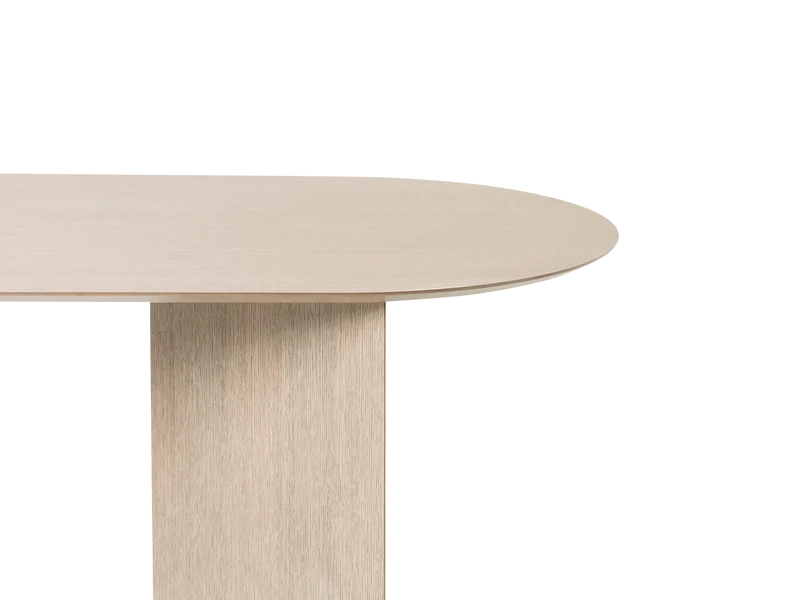 Mingle Table Top - Oval - 220 x 90 - Natural Veneer