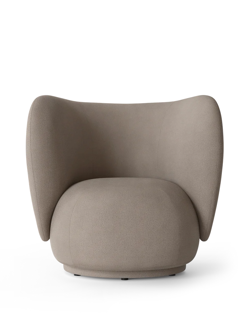 Rico Lounge Chair - Brushed - Warm Grey