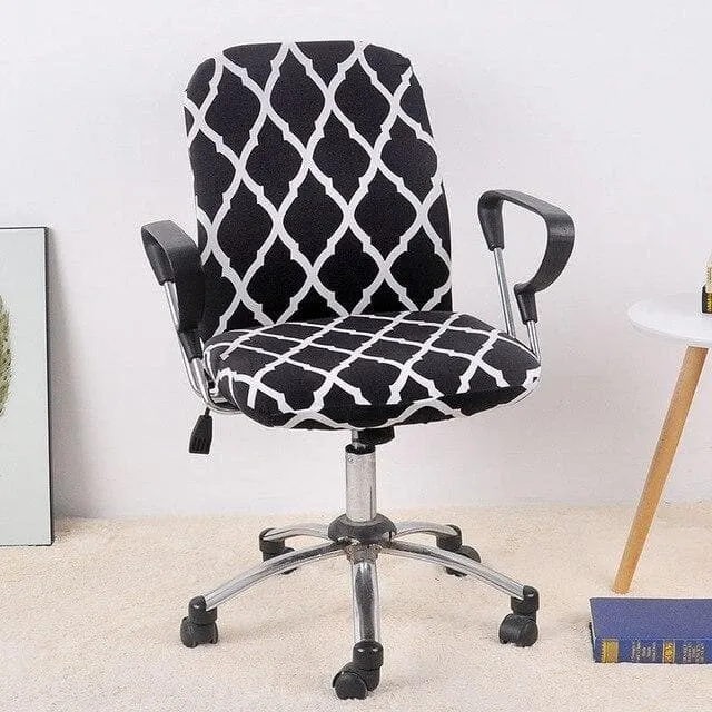 Housse de Chaise de Bureau Noir
