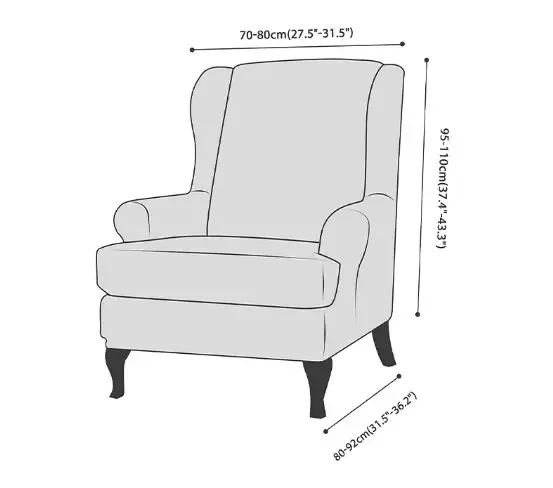 Housse De Fauteuil Inclinable - Bleu Extensible