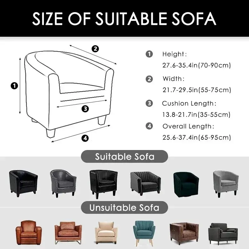Housse Fauteuil Club Extensible DUOLEN
