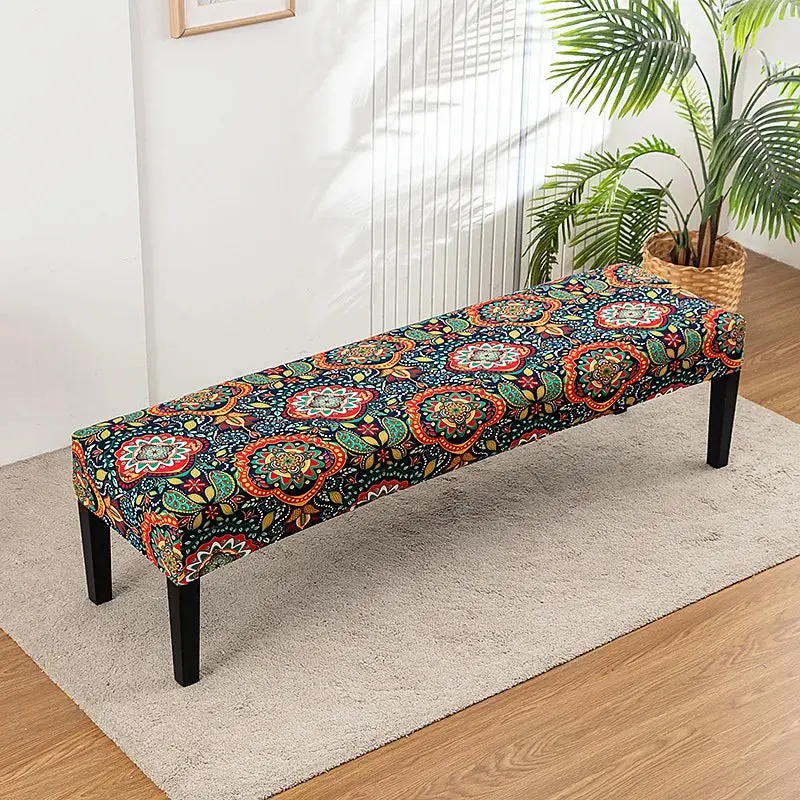 Housse Banquette Florale Extensible FLORINA