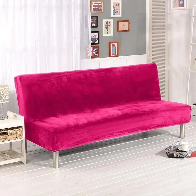 Housses De Canapé Clic Clac En Velours Rose Fushia