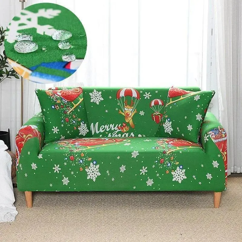 Motif Design Noel - Housse de Canapé Extensible