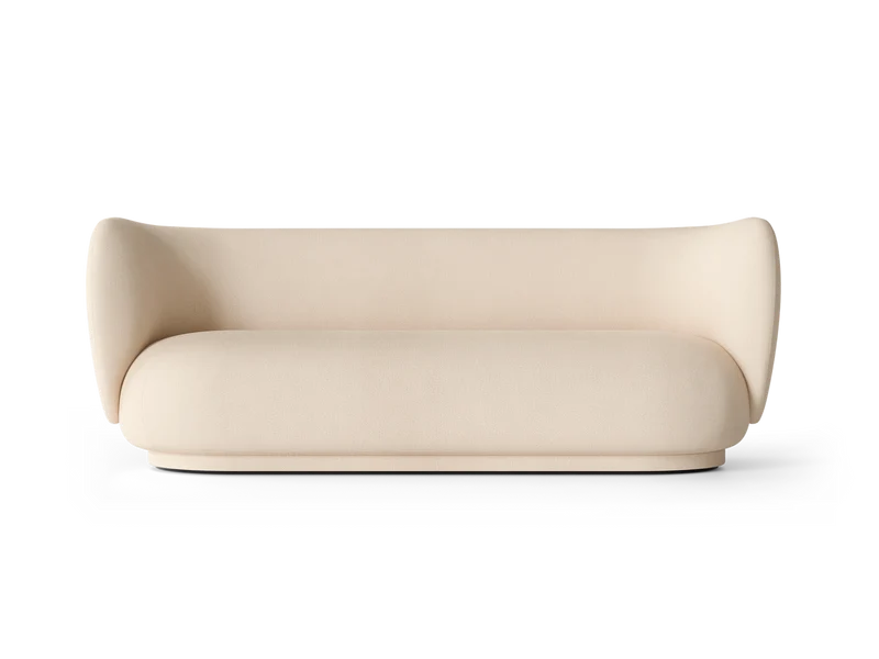 Rico Sofa 3-seater - Brushed - Off-white