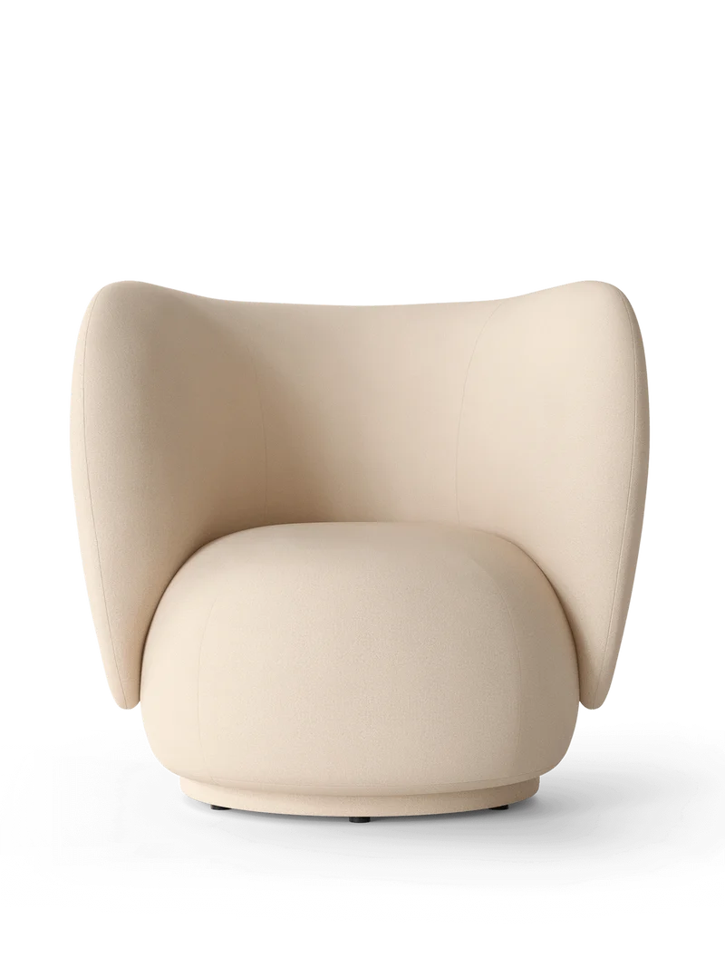 Rico Lounge Chair - Swivel - Brushed - Off-White