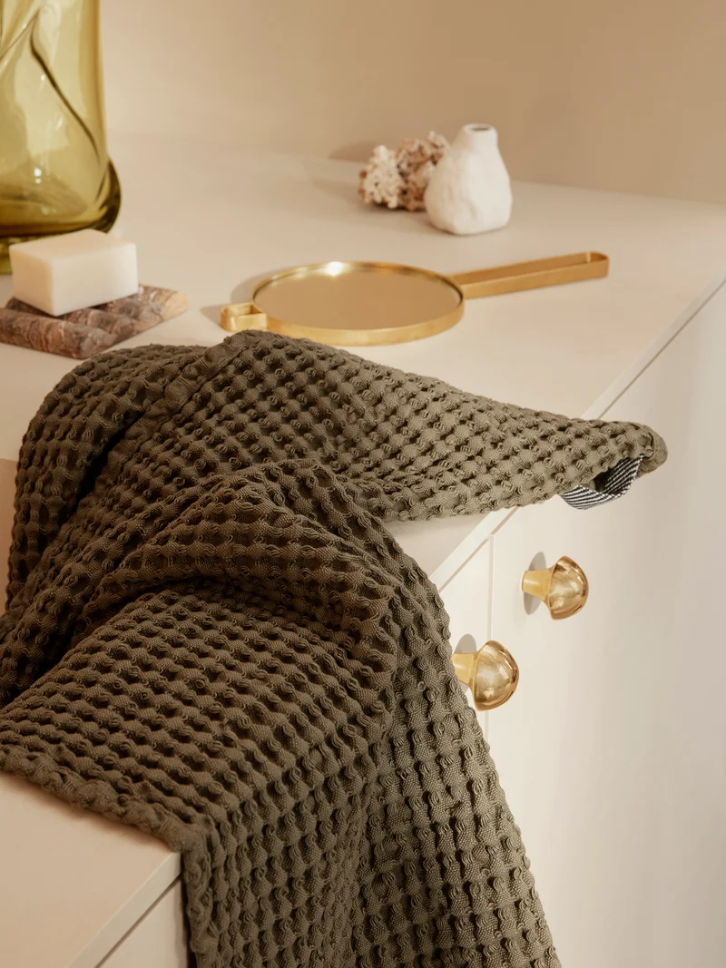 Organic Hand Towel - Olive