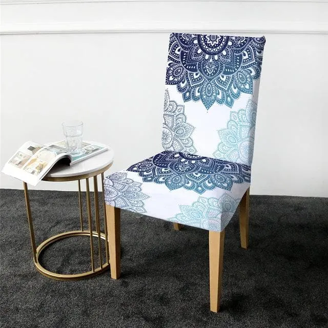 Housse de Chaise Bohème Bleu