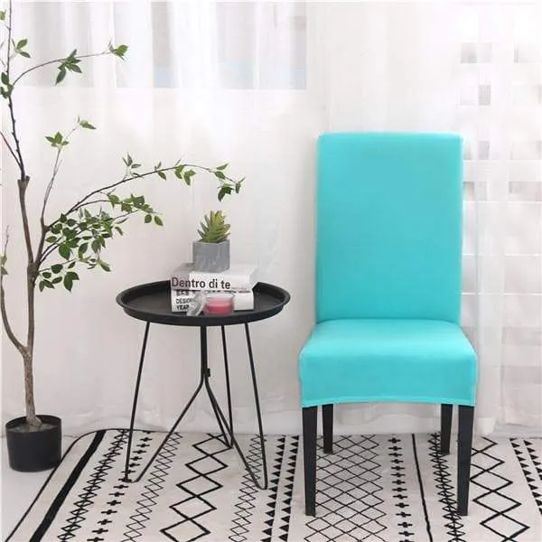 Housse de Chaise Bleu Turquoise