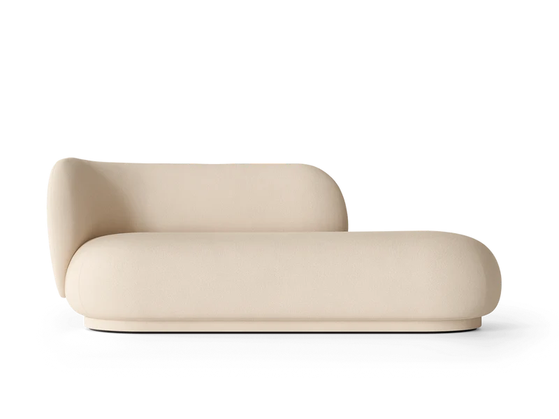 Rico Divan Left - Brushed - Off-white