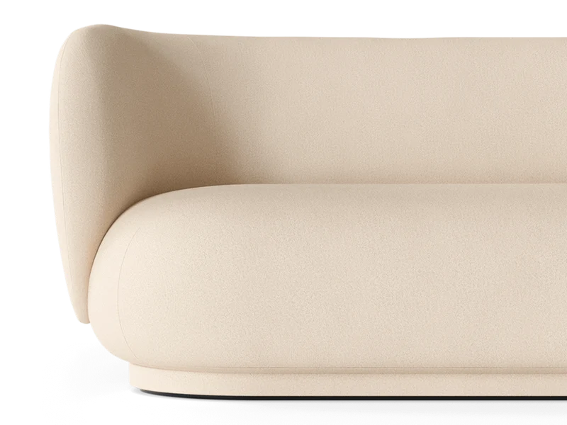 Rico Divan Left - Brushed - Off-white