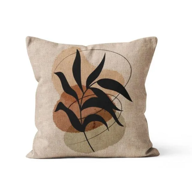 Housse de Coussin 40x40 Lin Ethnique