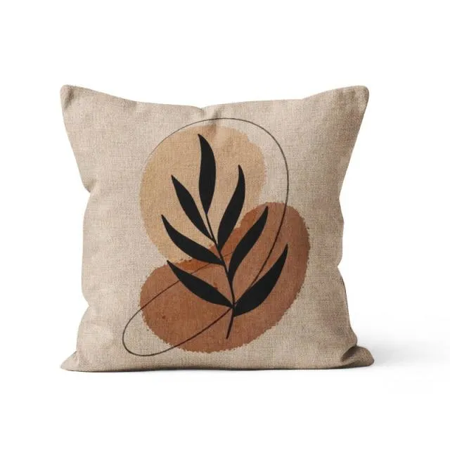 Housse de Coussin 40x40 Lin Ethnique