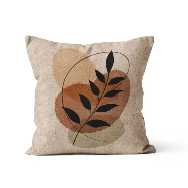 Housse de Coussin 45x45 Lin Ethnique