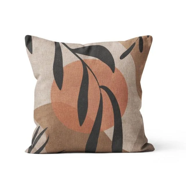 Housse de Coussin 45x45 Lin Ethnique