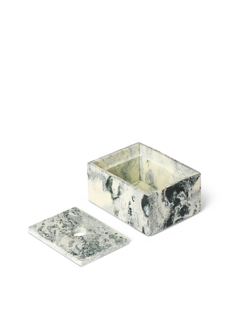 Mist Box - Emerald Off-white