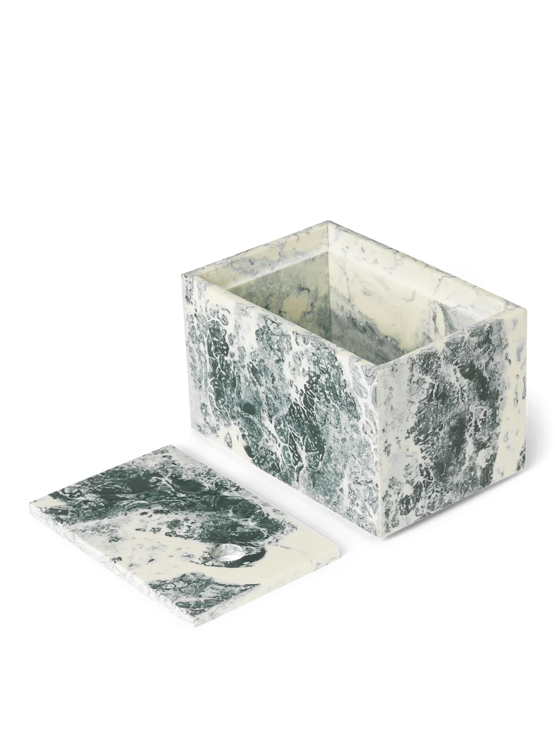 Mist Box - Emerald Off-white
