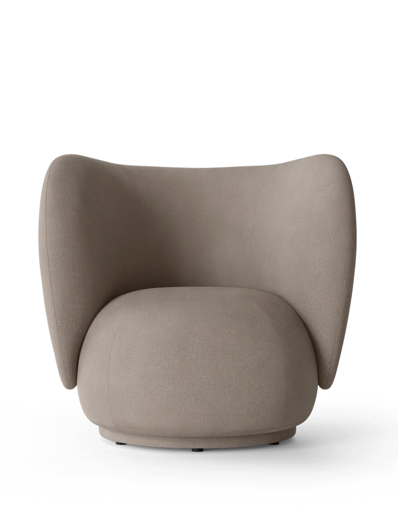 Rico Lounge Chair - Swivel - Brushed - Warm Grey