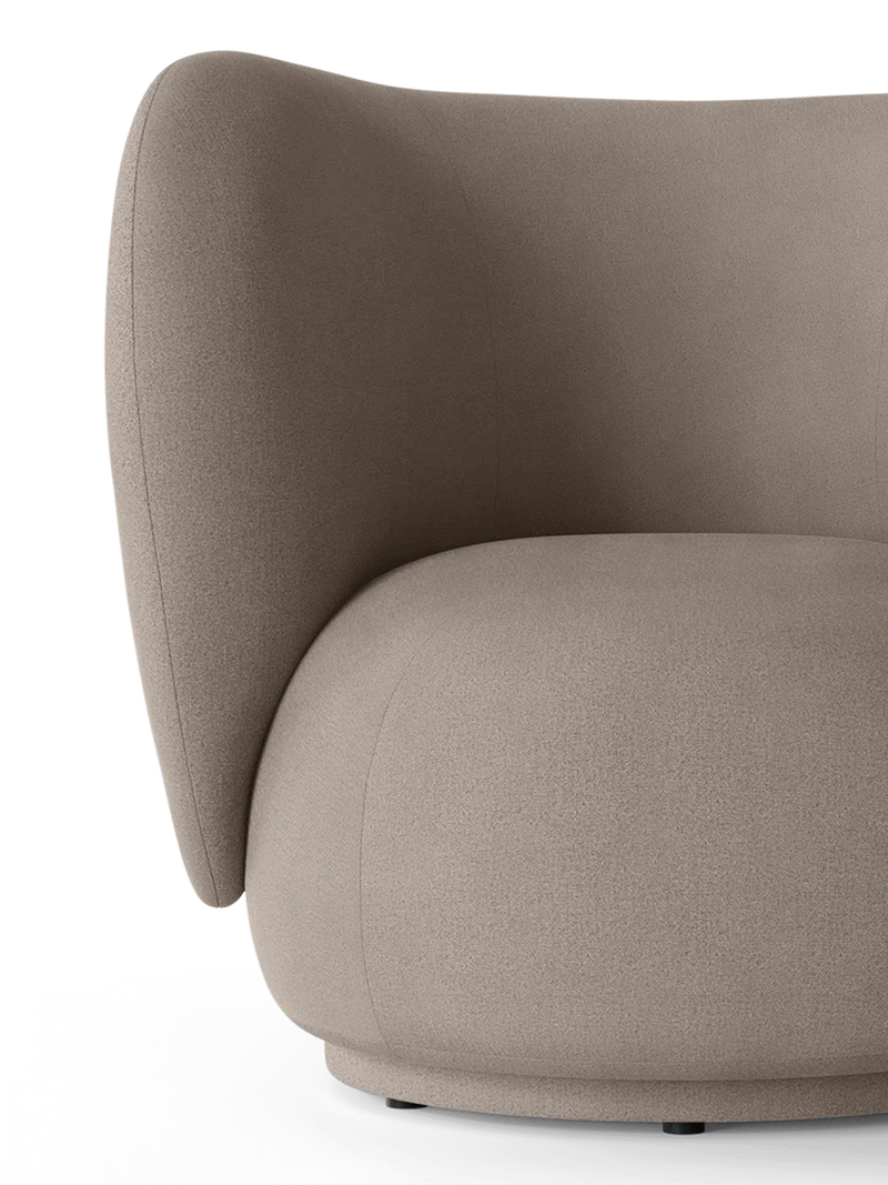 Rico Lounge Chair - Swivel - Brushed - Warm Grey