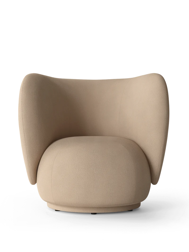 Rico Lounge Chair - Swivel - Brushed - Sand