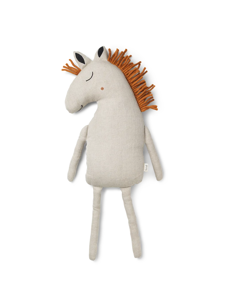 Safari Cushion - Horse - Natural
