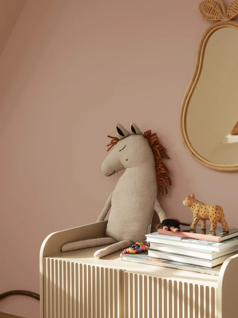 Safari Cushion - Horse - Natural