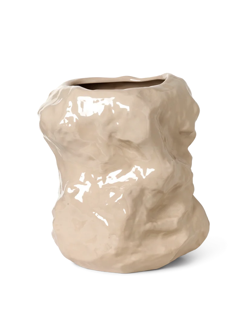 Tuck Vase - Cashmere