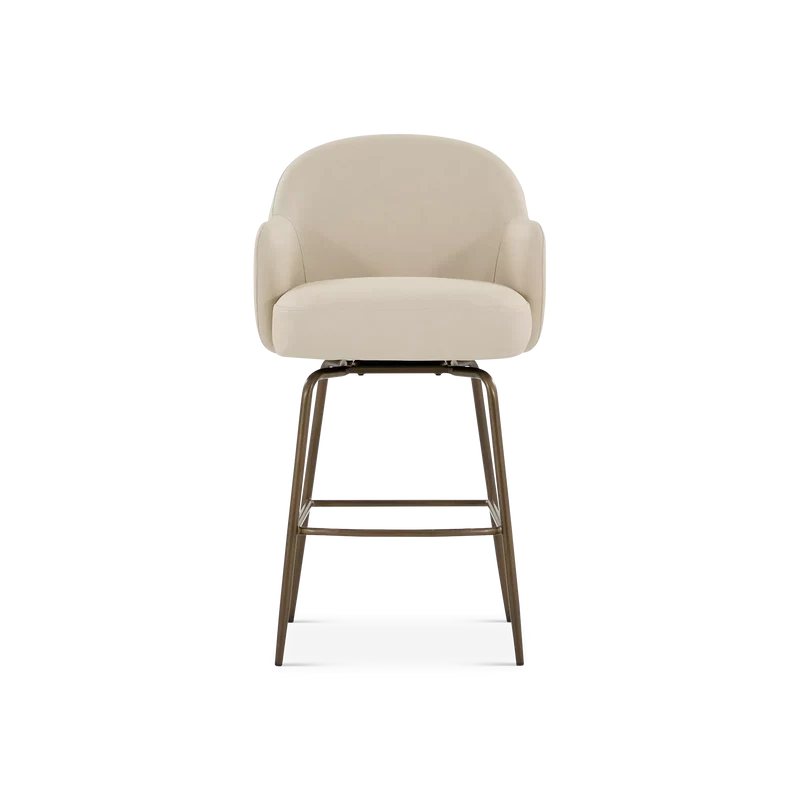 Bae - Faux Leather Swivel Stool