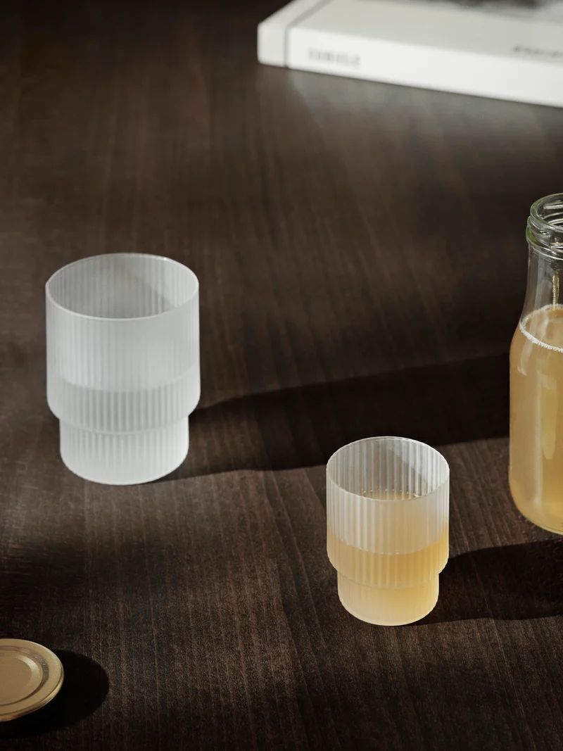 Ripple Small Glasses - Set of 4 - Frosted
