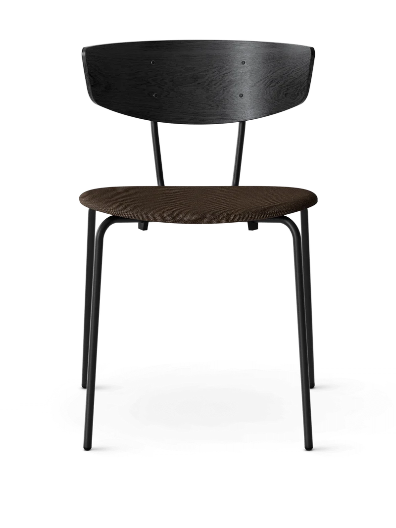 Herman Dining Chair - Hallingdal - Black/Dark Brown