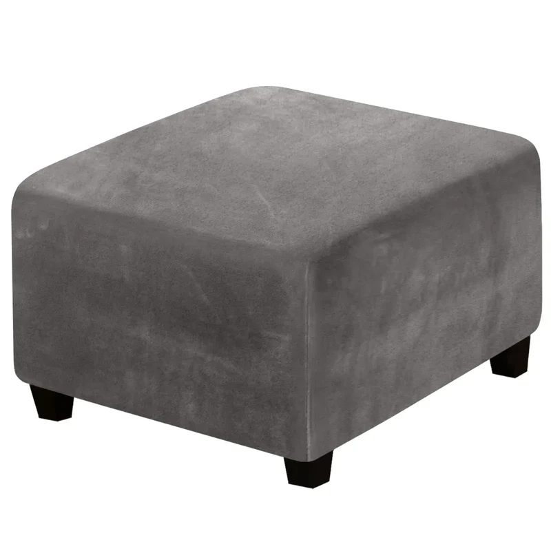Housse de Pouf Velours Extensible VELIDO