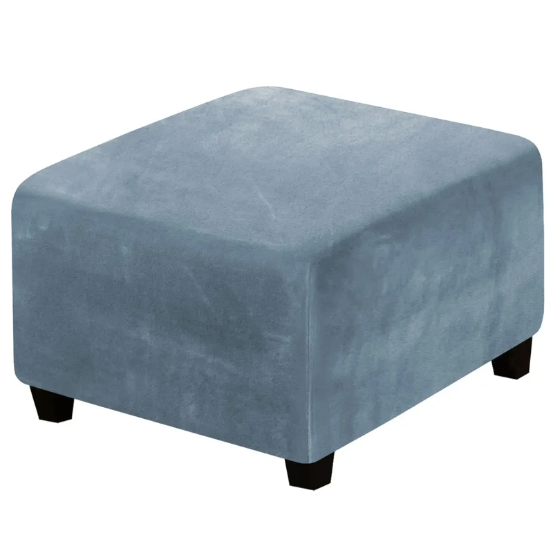 Housse de Pouf Velours Extensible VELIDO