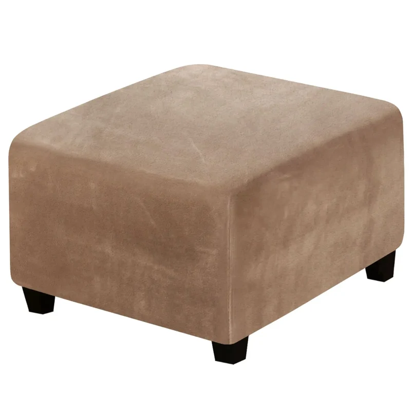 Housse de Pouf Velours Extensible VELIDO