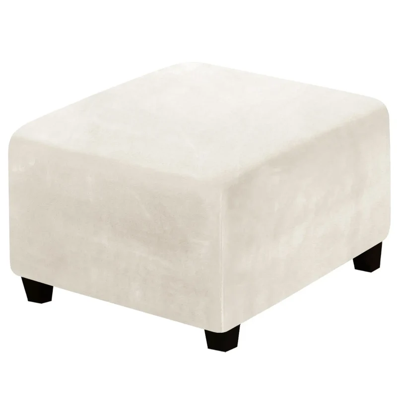 Housse de Pouf Velours Extensible VELIDO