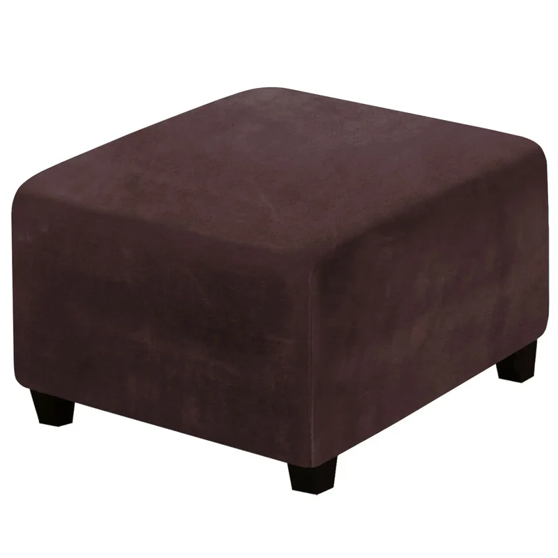 Housse de Pouf Velours Extensible VELIDO