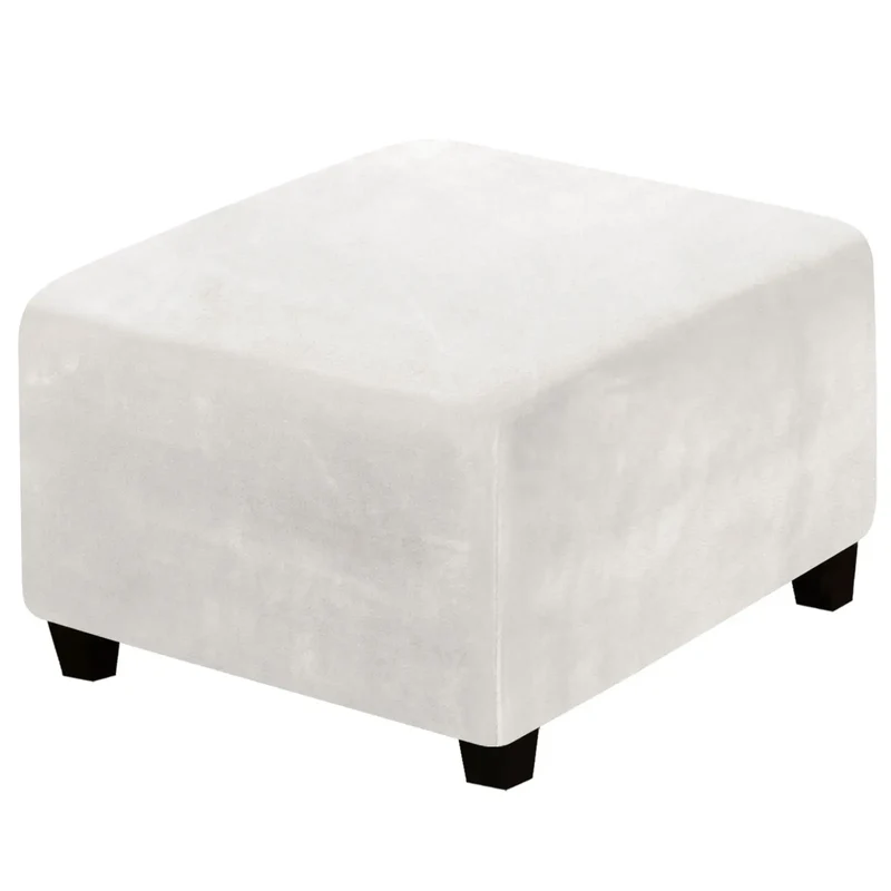 Housse de Pouf Velours Extensible VELIDO
